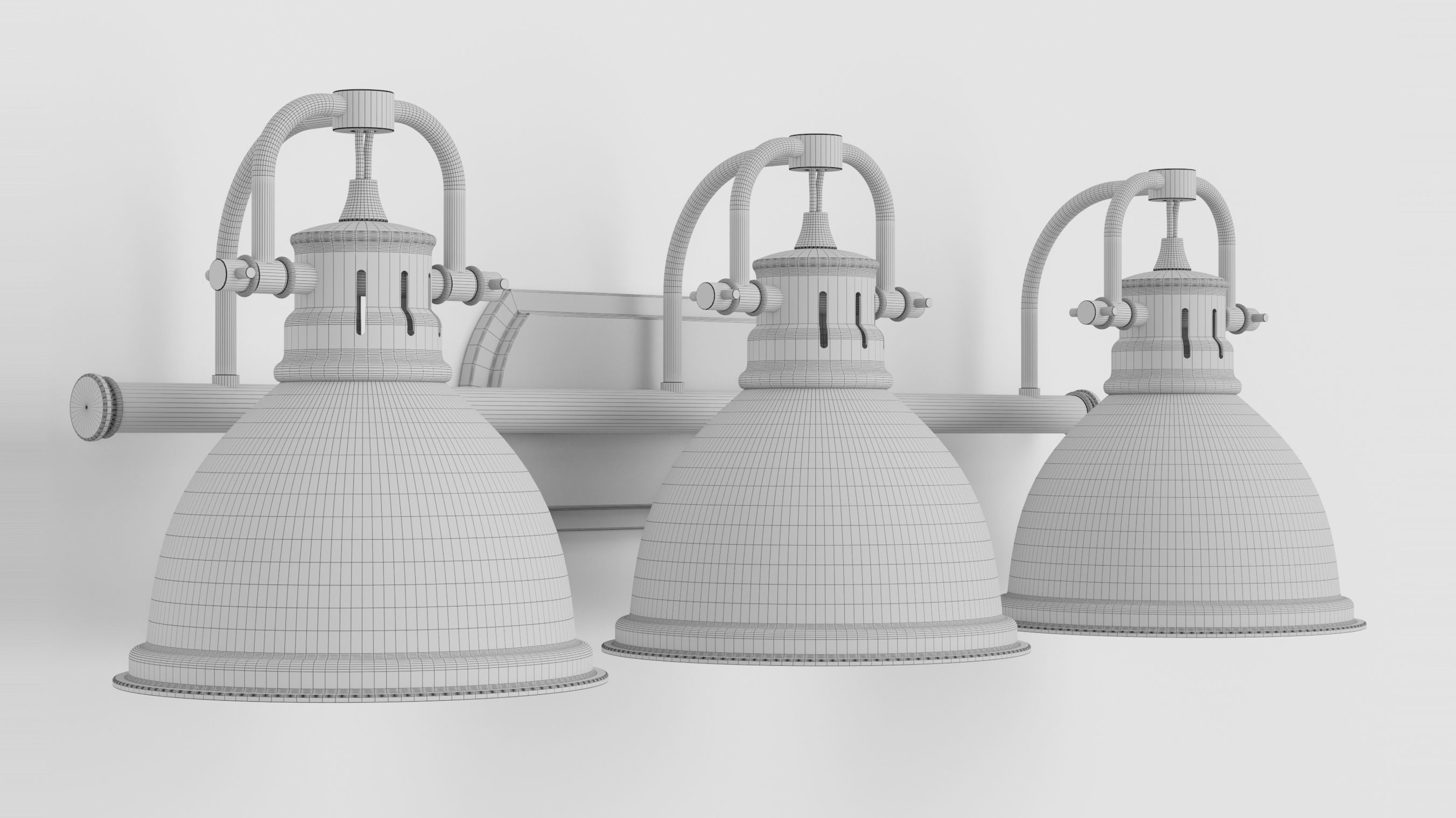 Golden Lighting 3602 BA3 Chrome Black 3D model_1