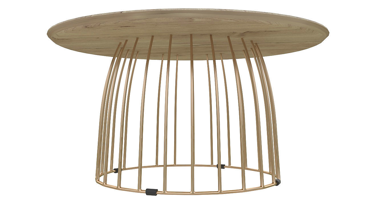 Bird cage table 3D model_4
