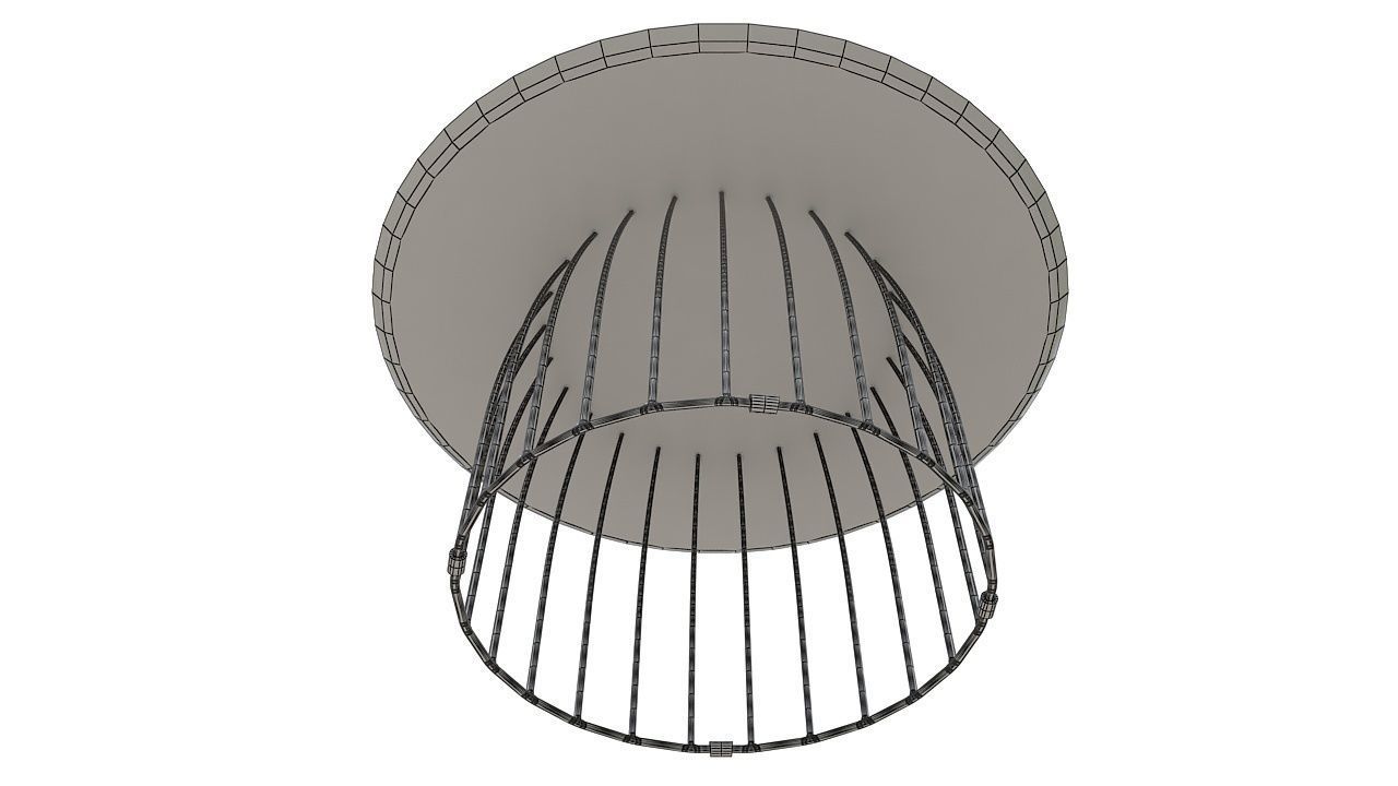 Bird cage table 3D model_10