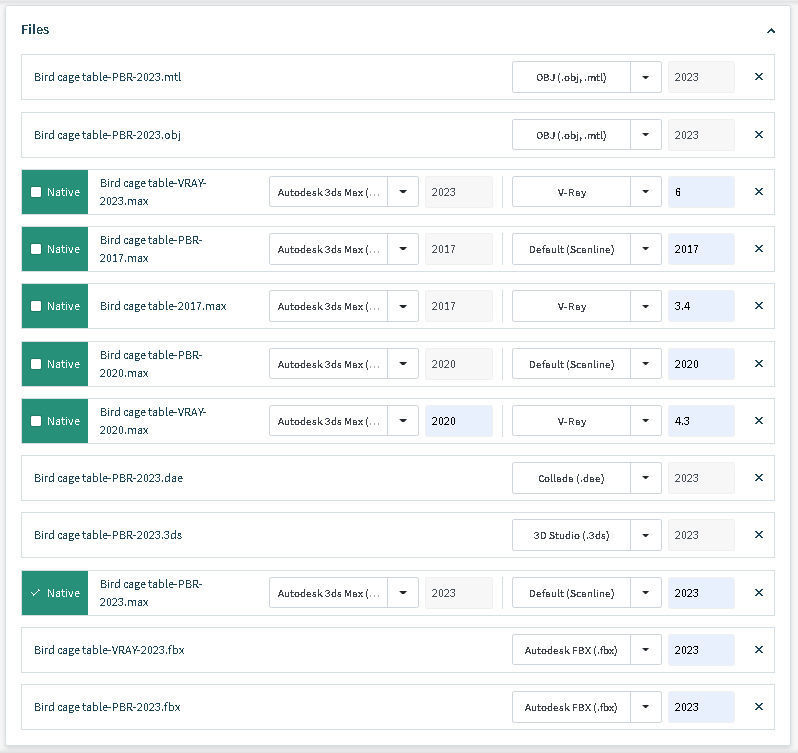 Bird cage table 3D model_13