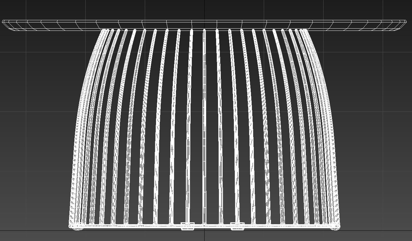 Bird cage table 3D model_8