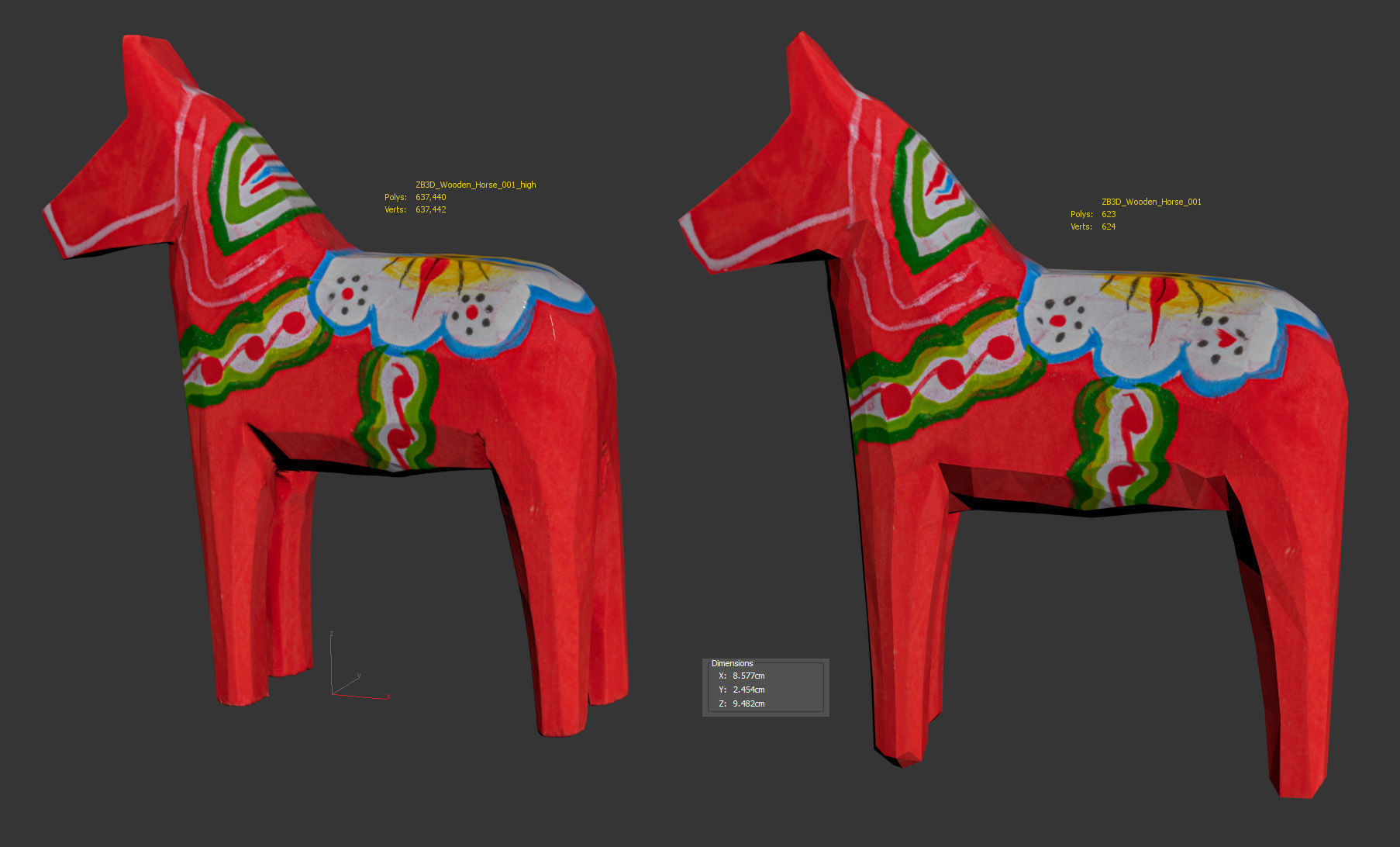 Wooden Horse 3D model_10