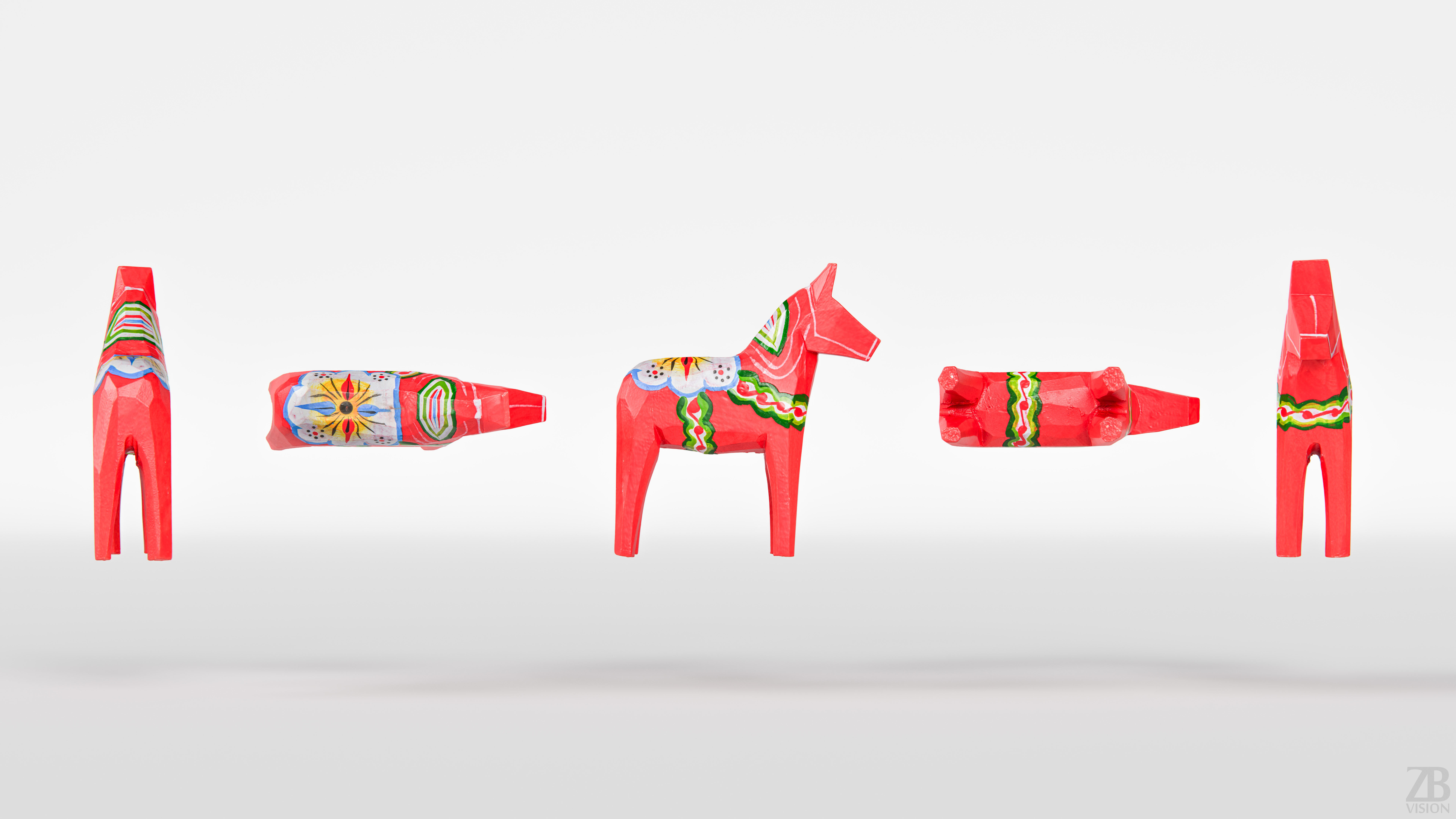 Wooden Horse 3D model_4