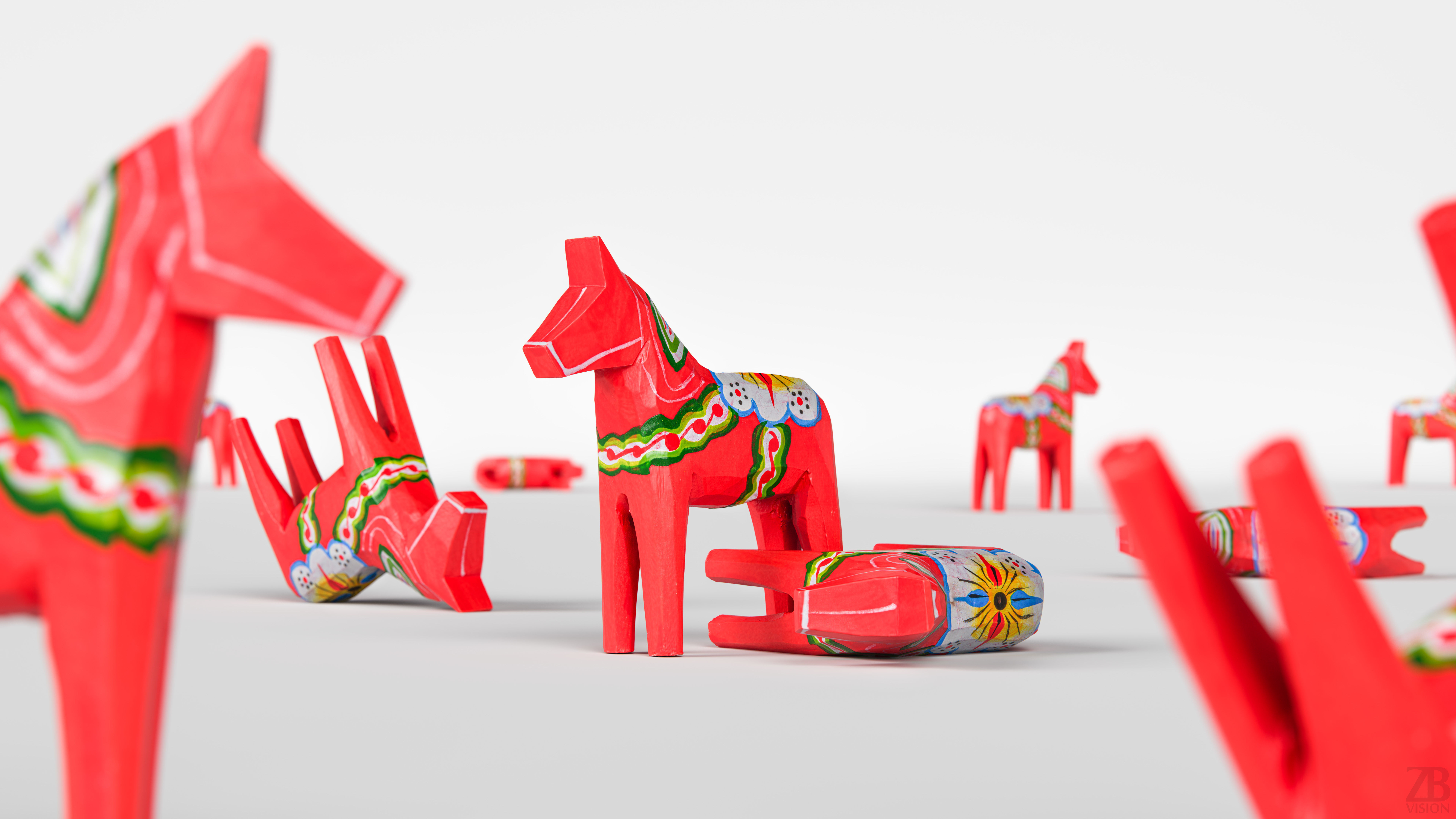 Wooden Horse 3D model_1