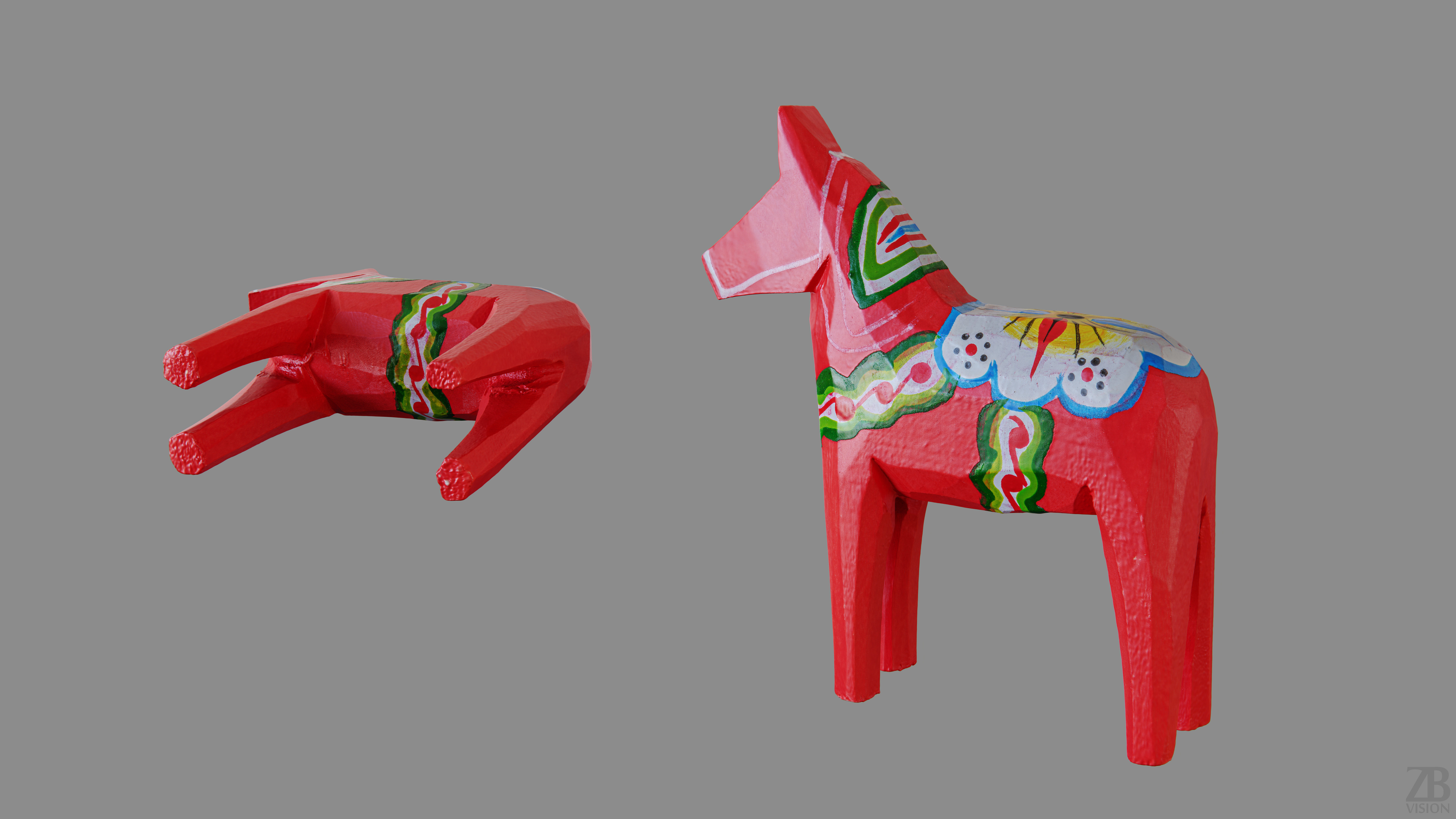 Wooden Horse 3D model_14