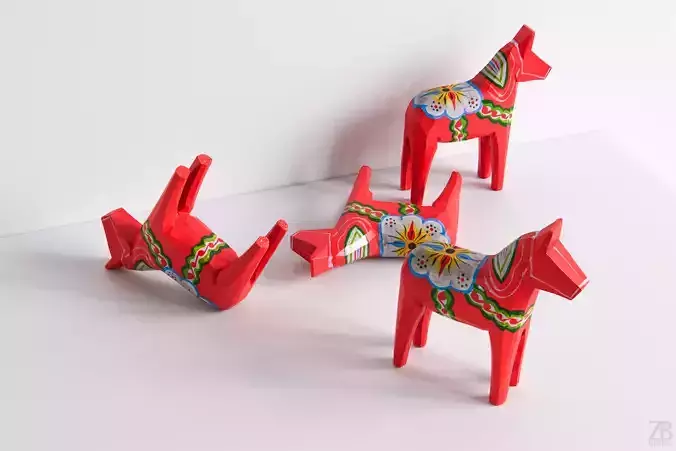 Wooden Horse 3D model
