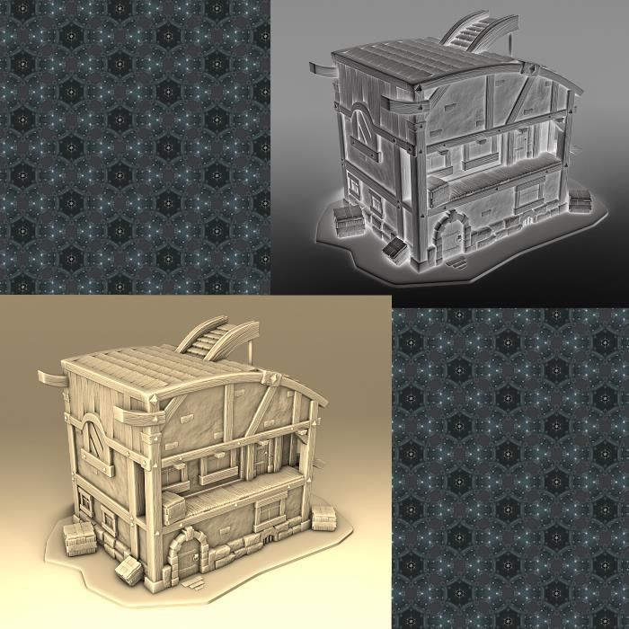 The house of the Middle Age 3D print model_2