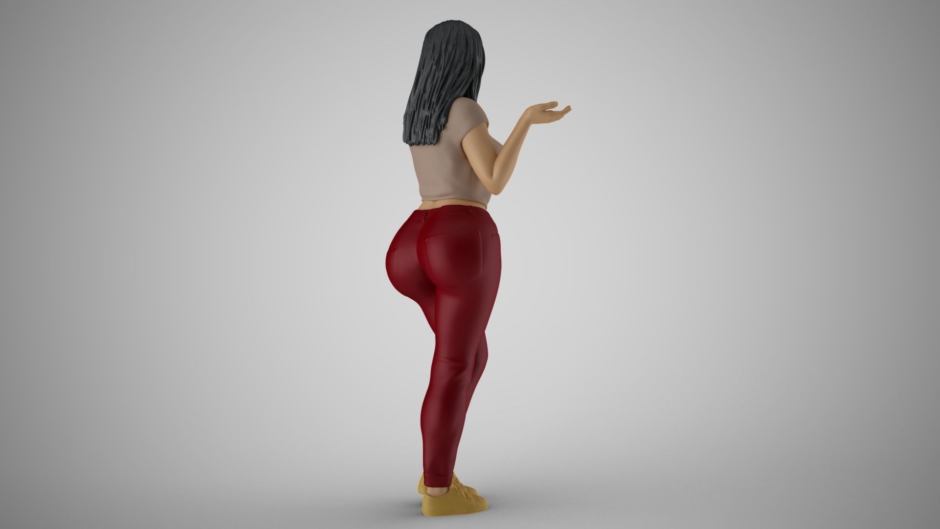 Unaware Woman 2 3D print model_6