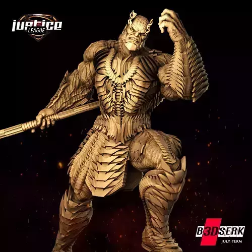 B3DSERK July Term Darkseid Sculpture ready for printing