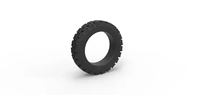 Tractor front tire Scale 1 to 10