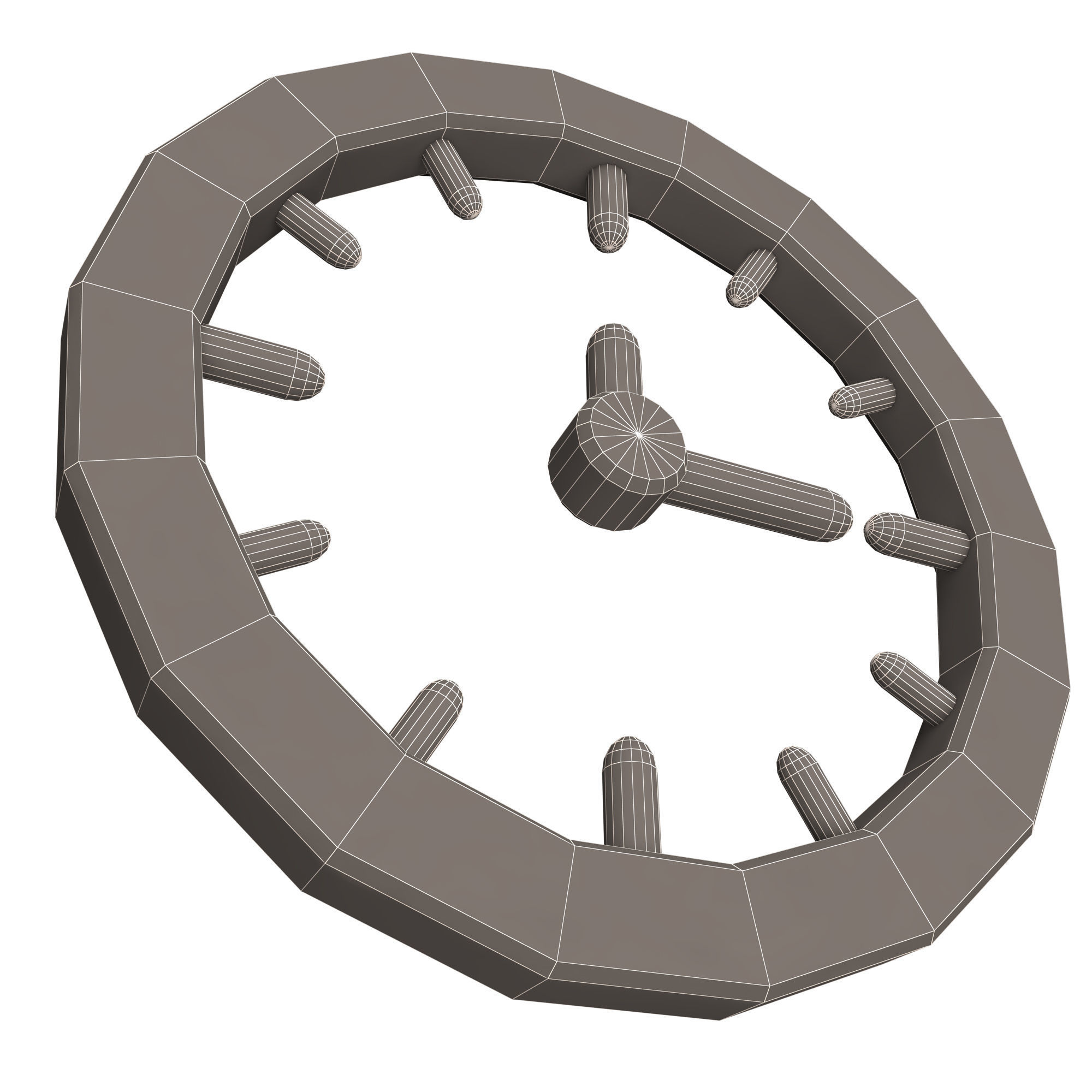 3D model Clock Icon 02 VR / AR / low-poly | CGTrader