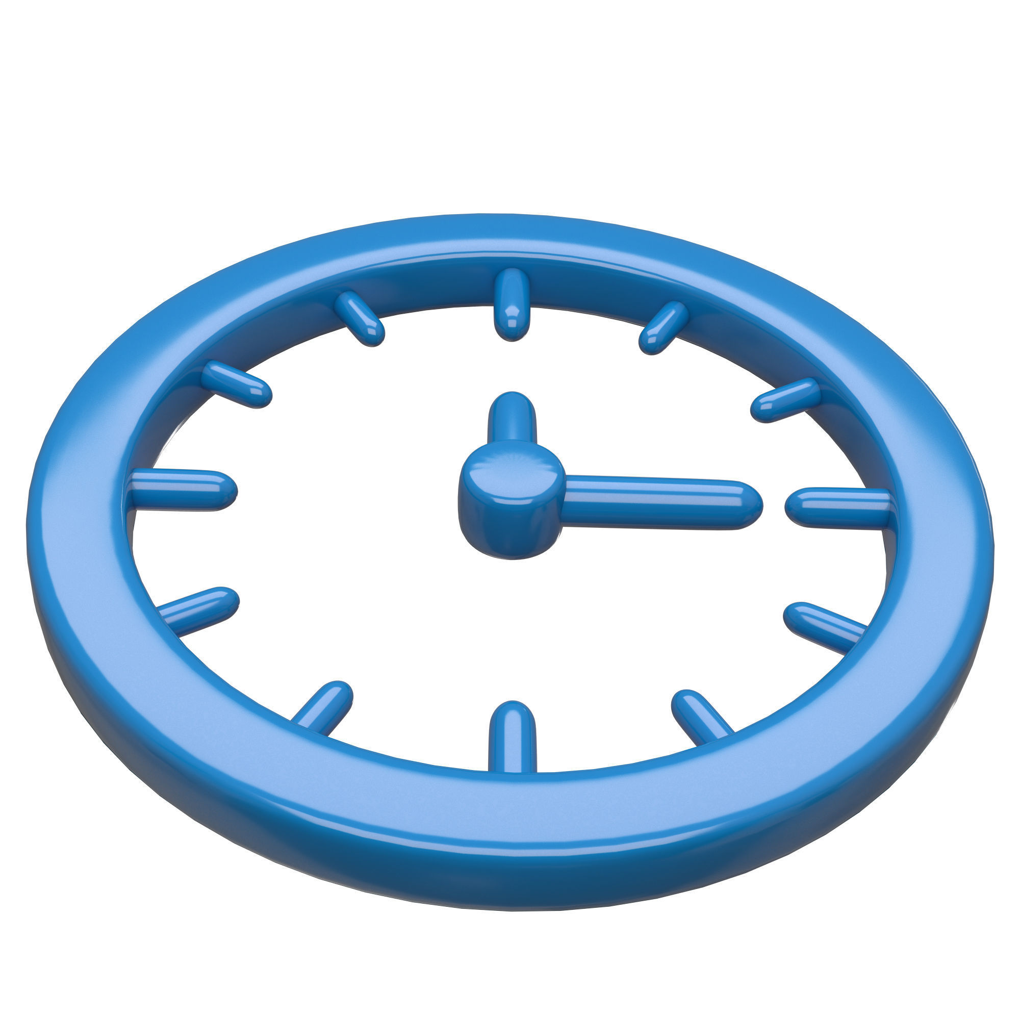 3D model Clock Icon 02 VR / AR / low-poly | CGTrader