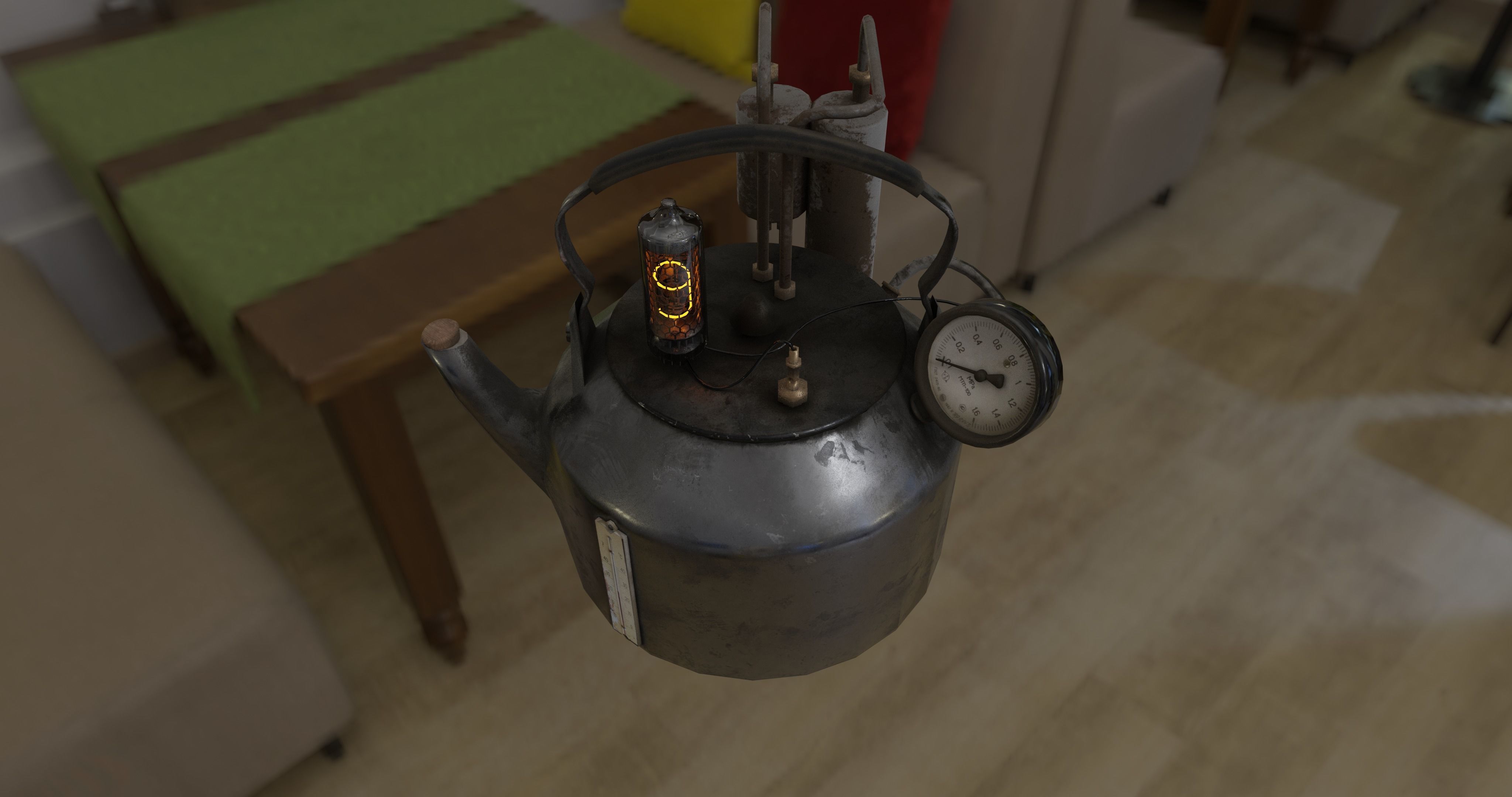 sci-fi kettle 3D model_1