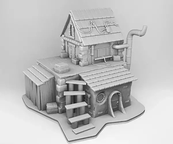 The house of the Middle Ages 3D print model
