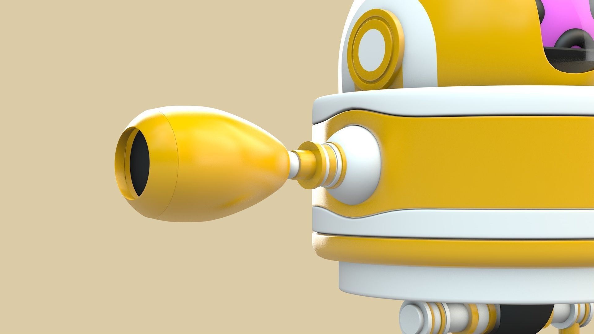 Robot Low-poly 3D model_9