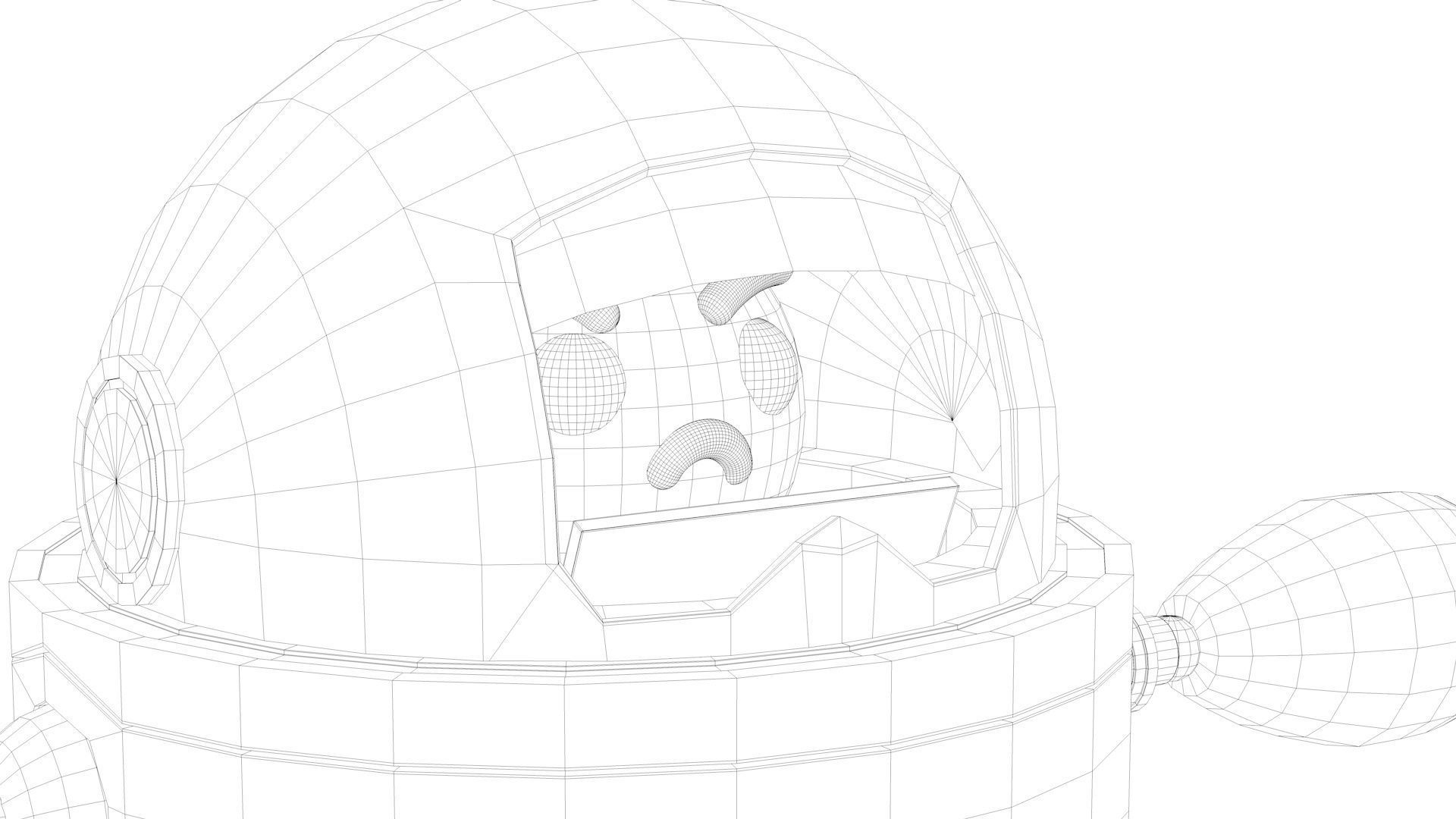 Robot Low-poly 3D model_23