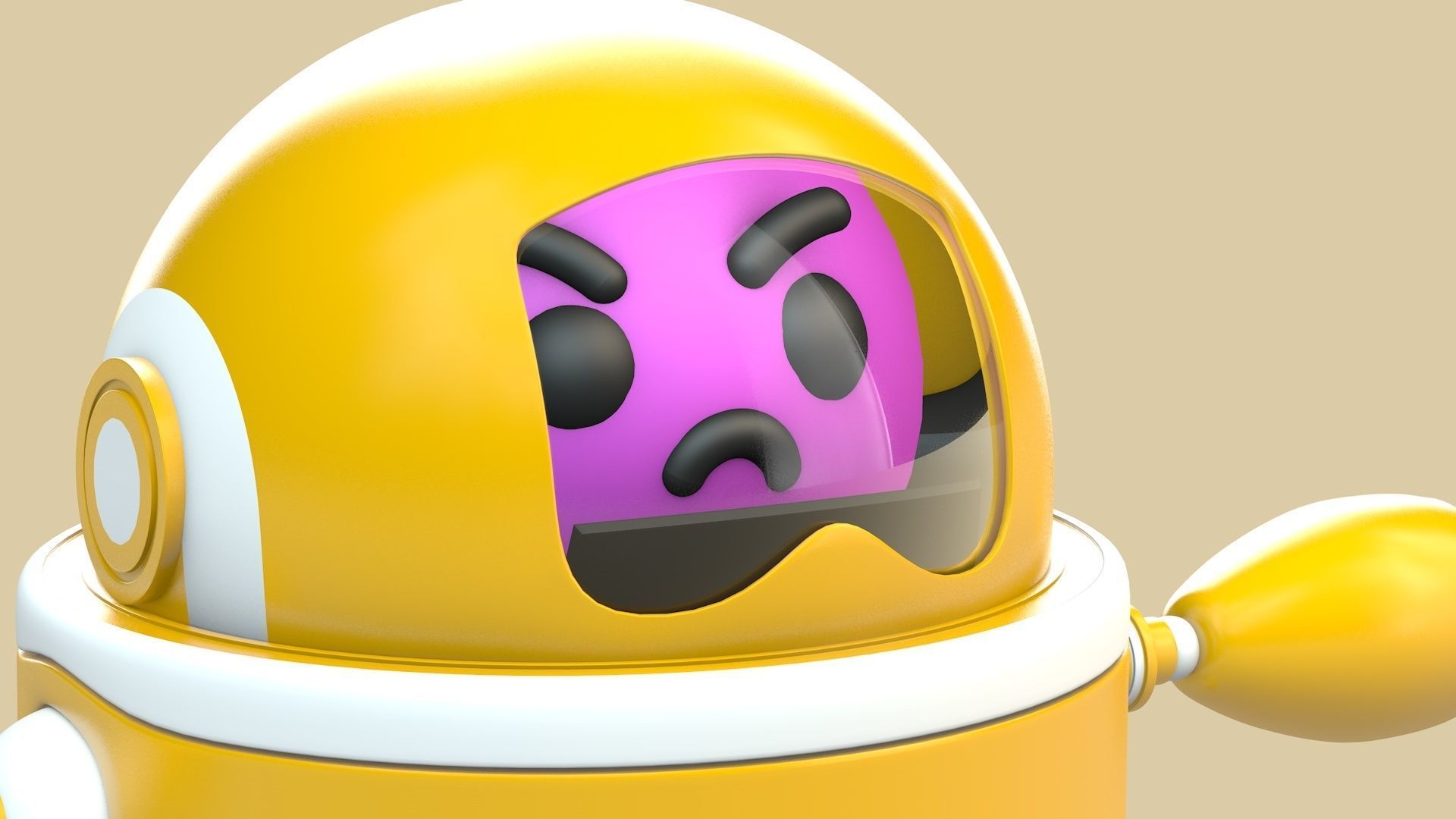 Robot Low-poly 3D model_10