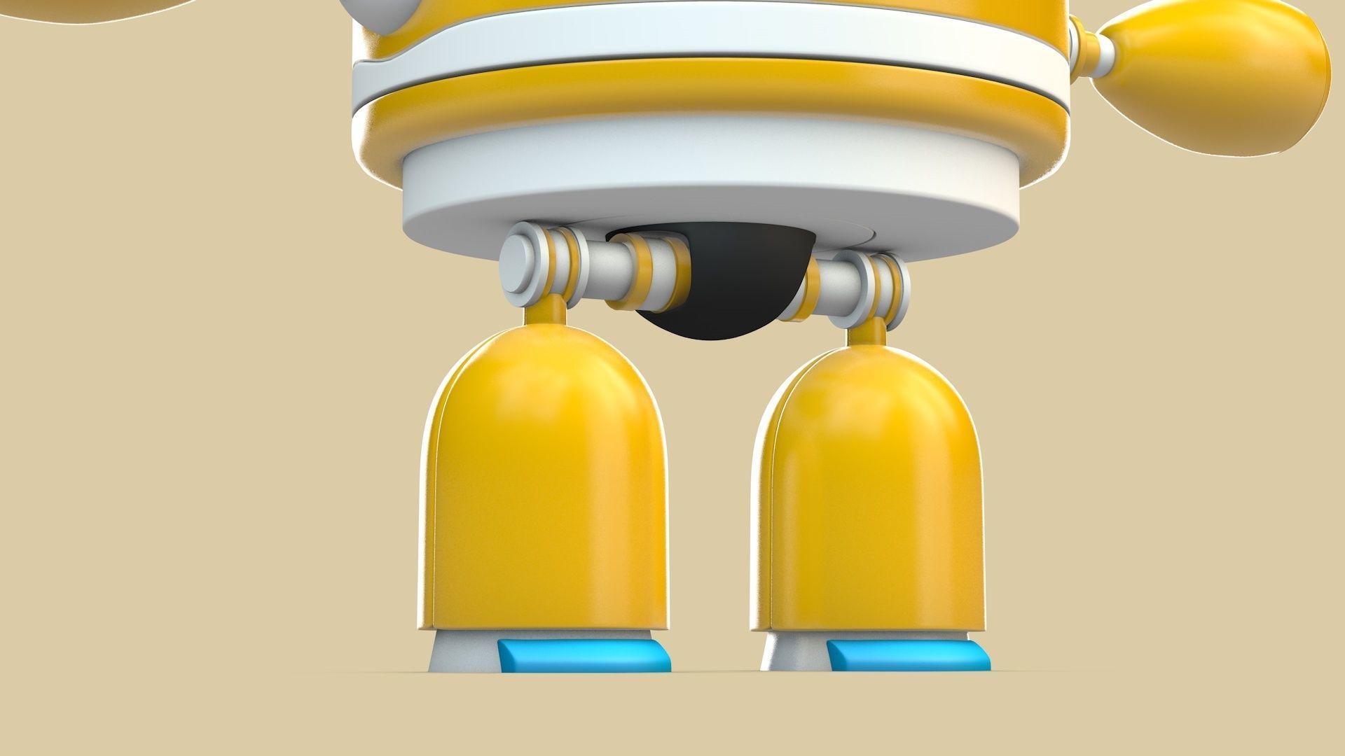 Robot Low-poly 3D model_8