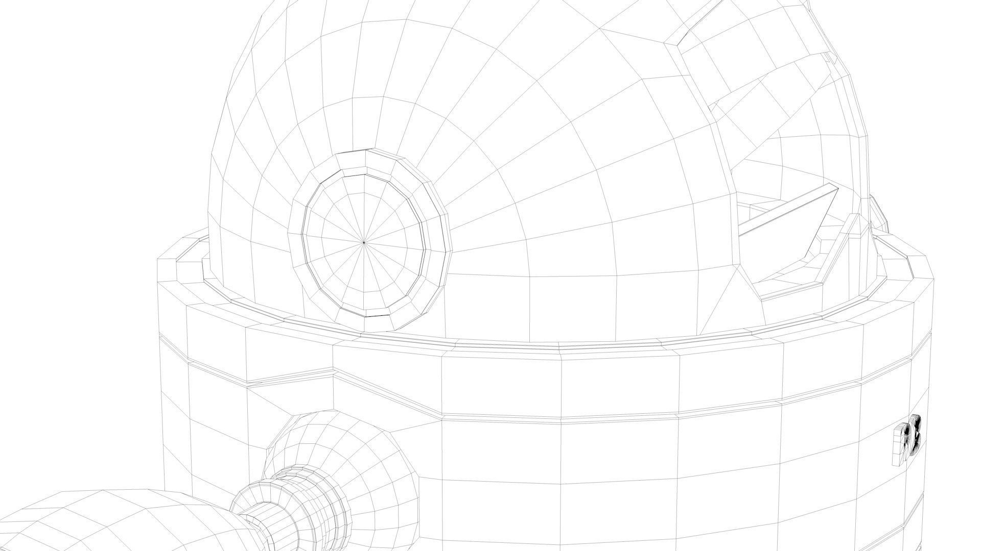 Robot Low-poly 3D model_24