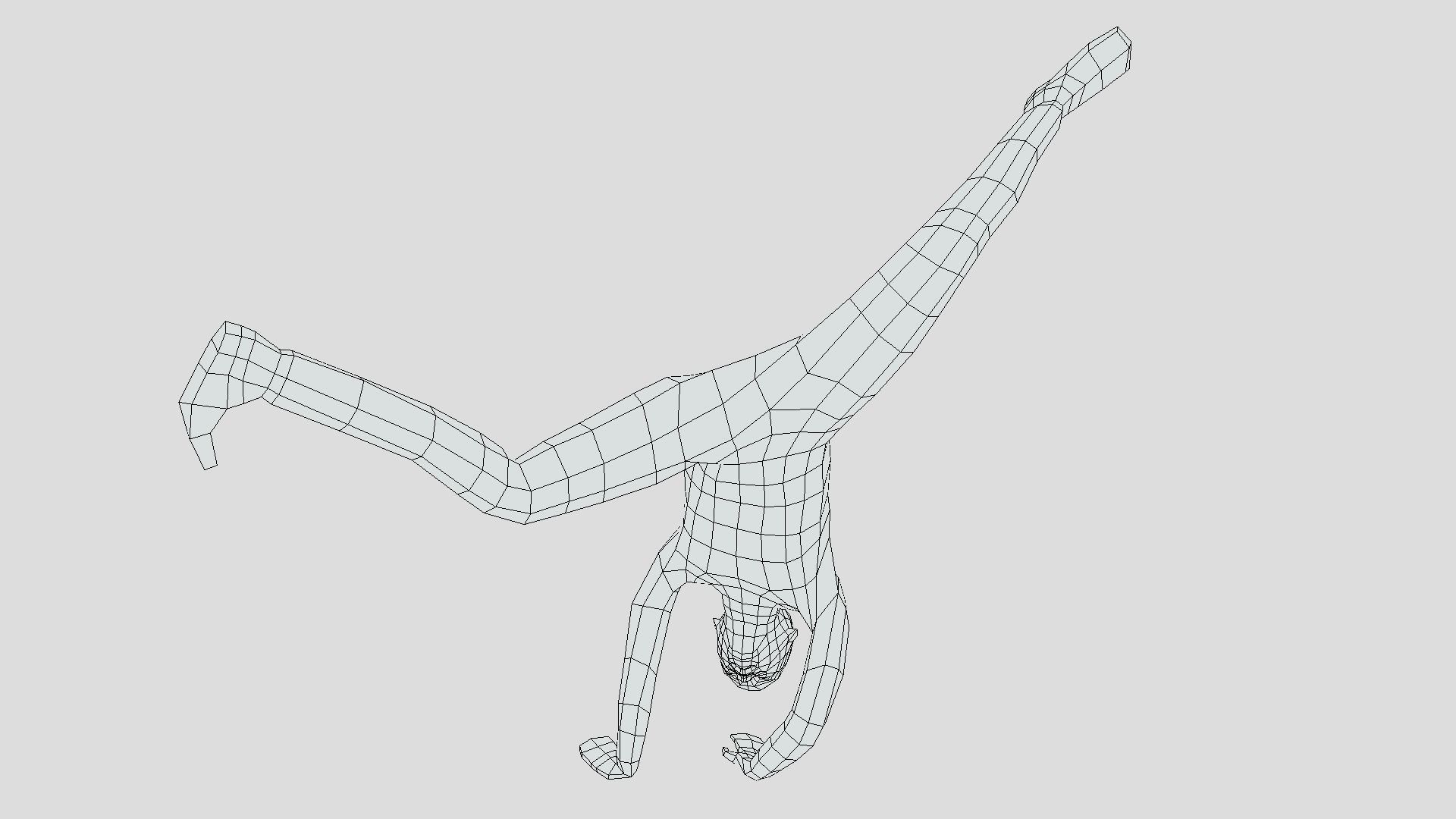 Low Poly Break Dance Kid Low-poly 3D model_15