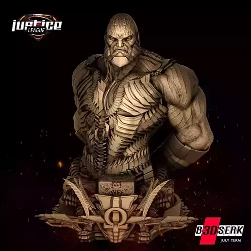 B3DSERK July Term Darkseid Bust ready for printing