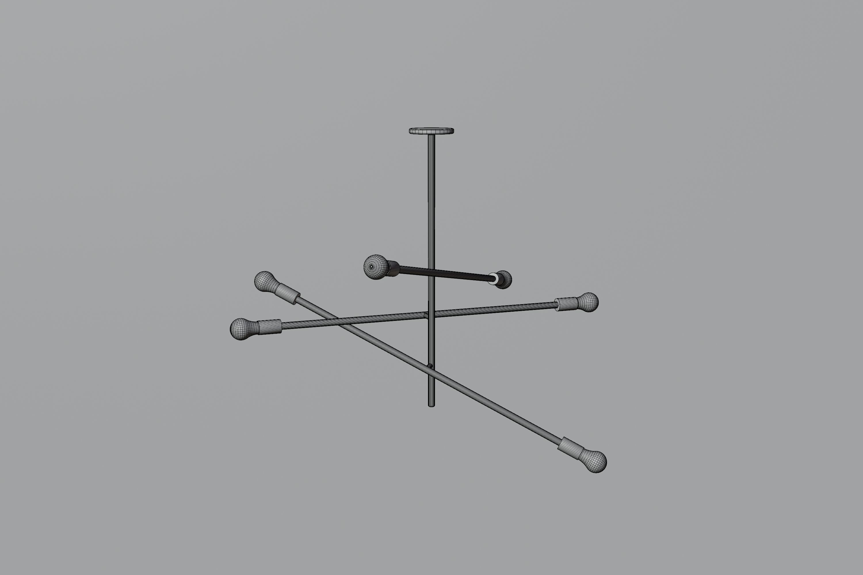 Free Ceiling Lamp Free low-poly 3D model_7