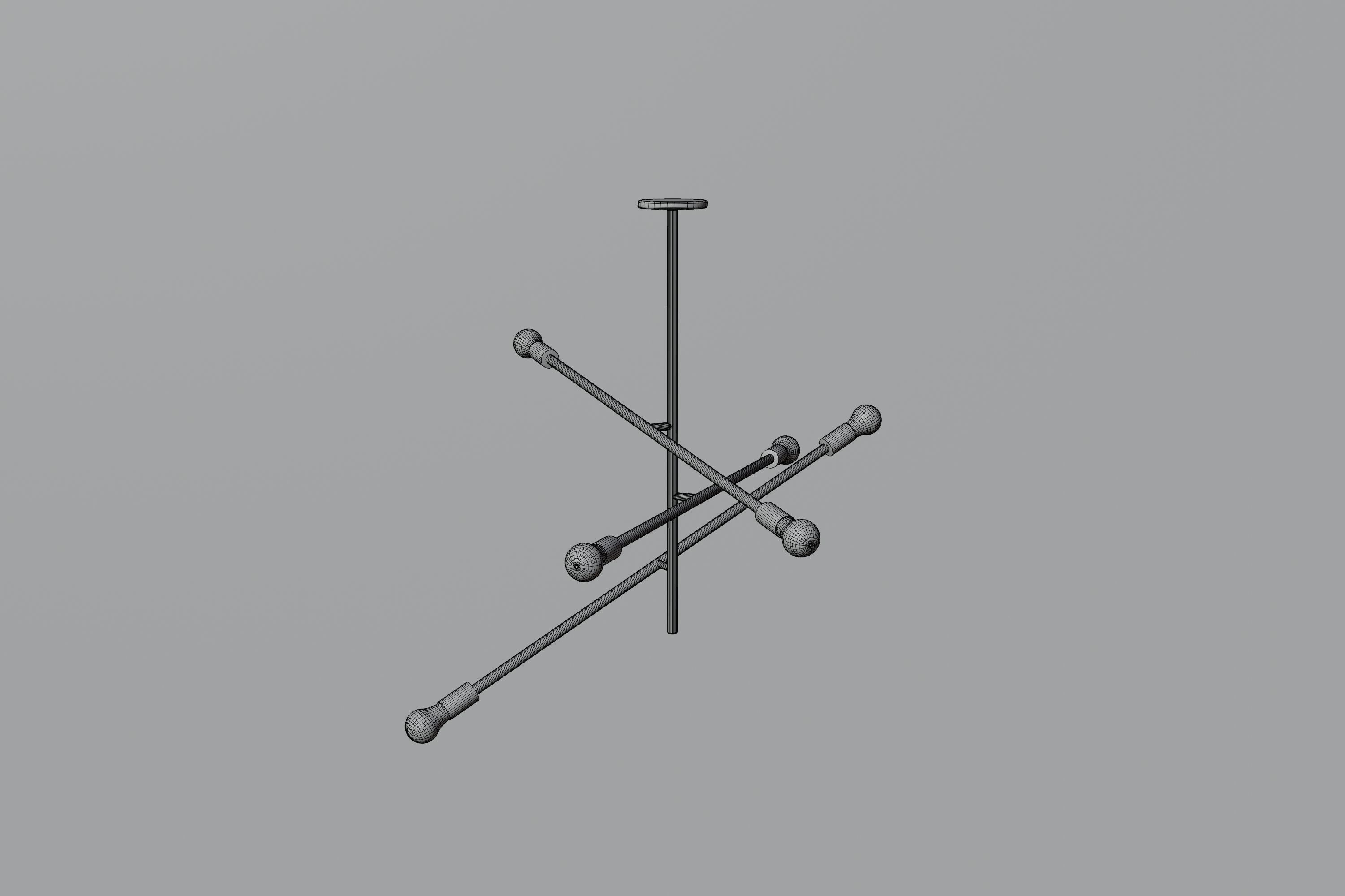 Free Ceiling Lamp Free low-poly 3D model_5