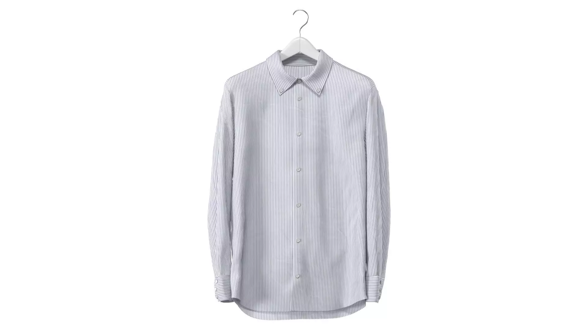 Shirt on Hanger 3D model_0