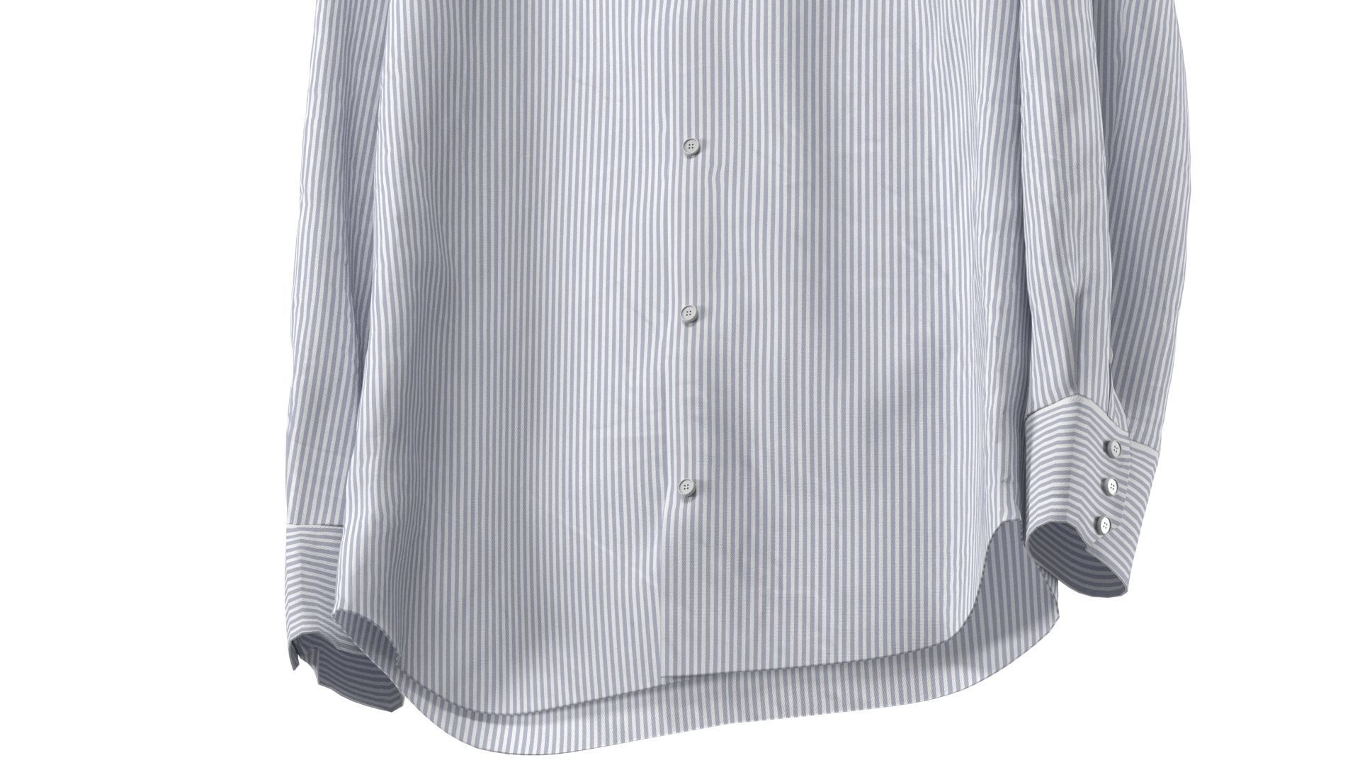 Shirt on Hanger 3D model_6