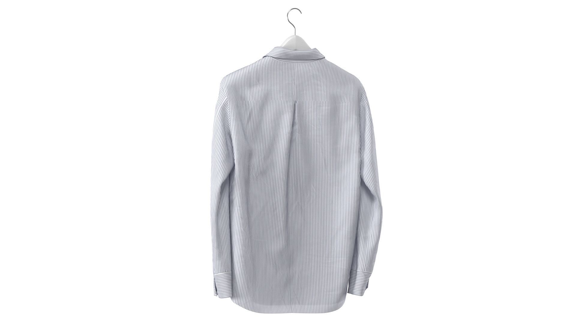 Shirt on Hanger 3D model_3