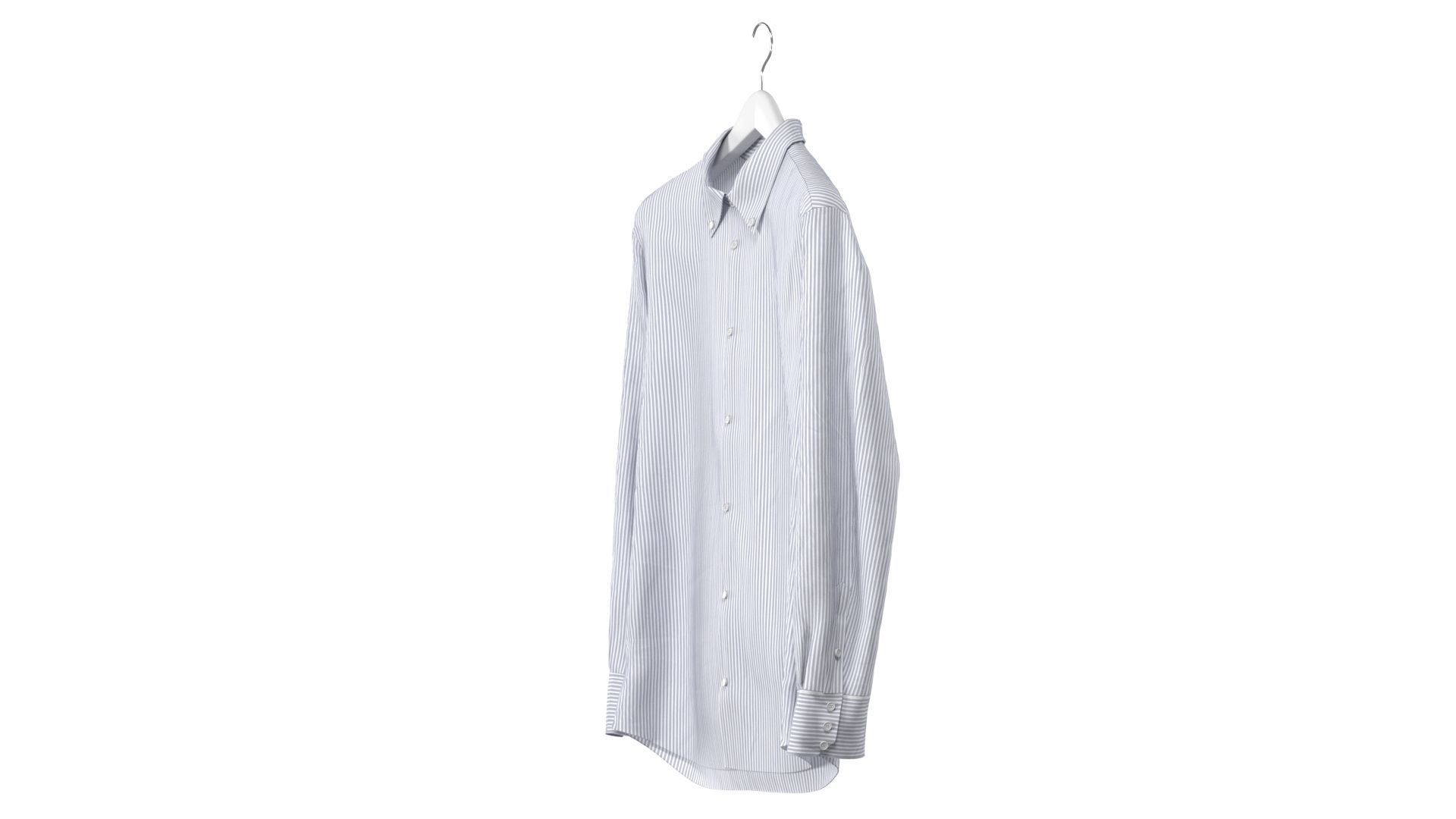 Shirt on Hanger 3D model_4