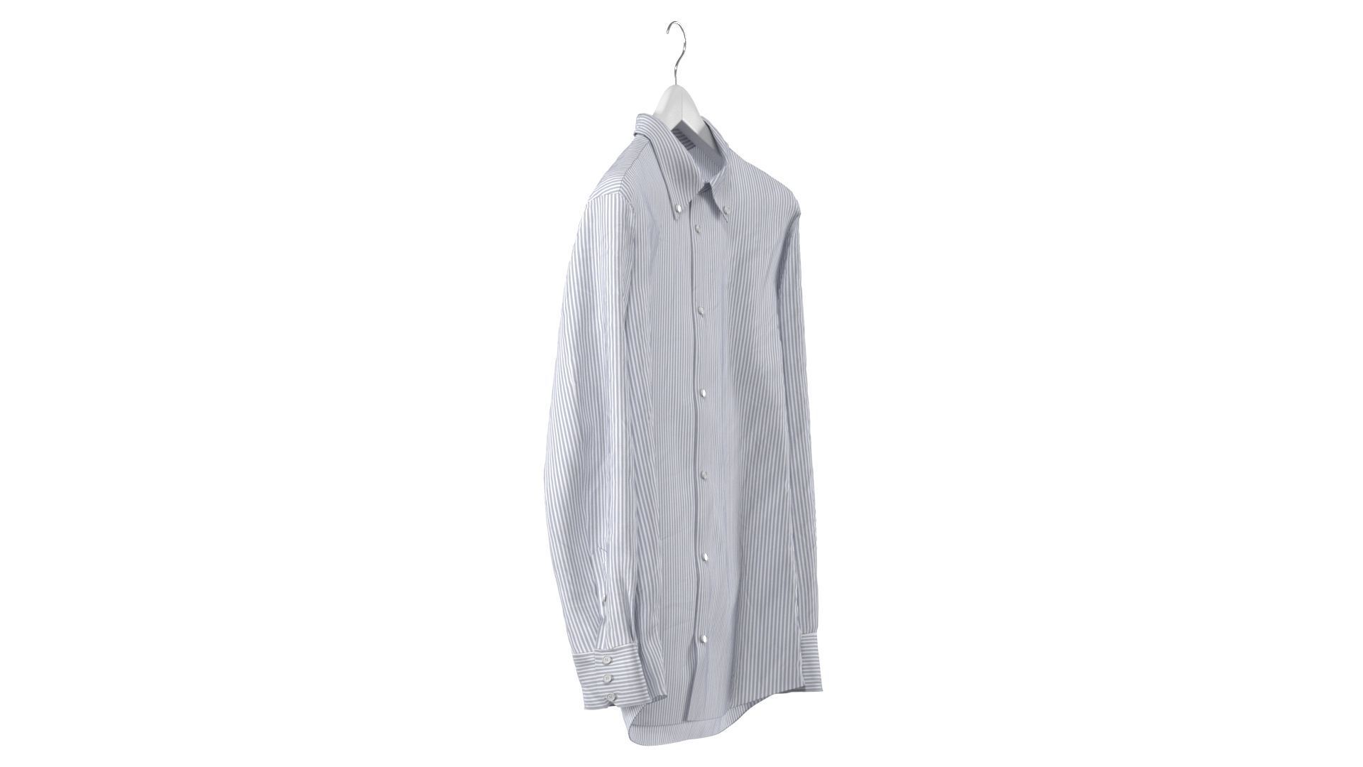 Shirt on Hanger 3D model_1