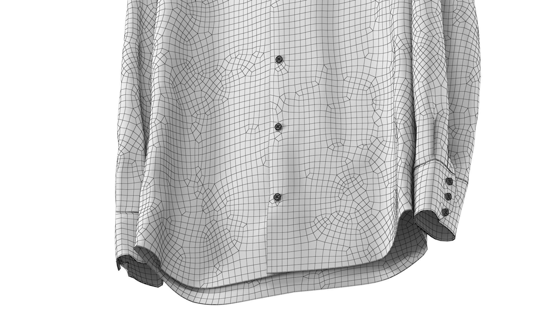 Shirt on Hanger 3D model_14