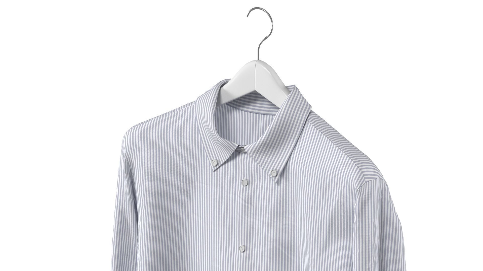 Shirt on Hanger 3D model_5