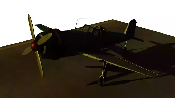 Fighter plane with propellers