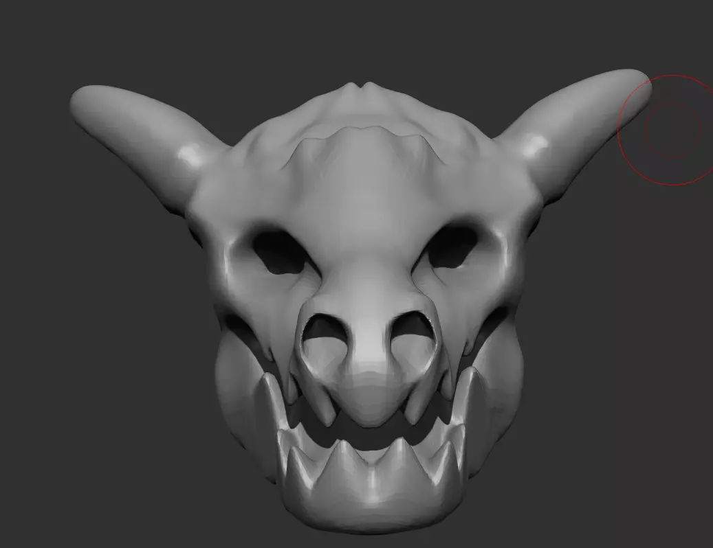 Dragon head skull 3D print model_0