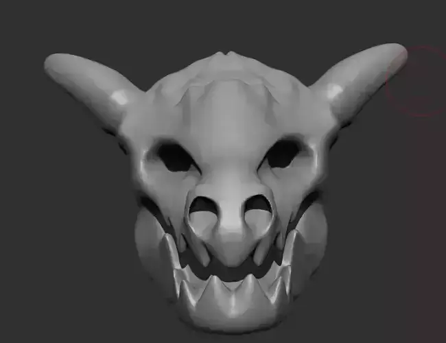 Dragon head skull 3D print model