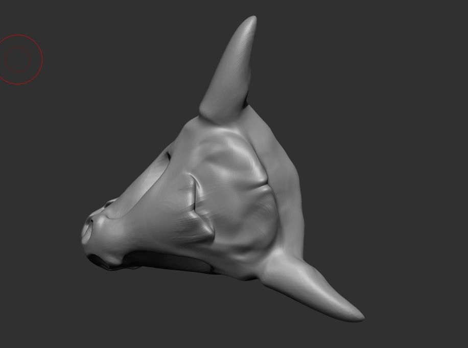 Dragon head skull 3D print model_4