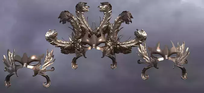 Baroque Mask and Shield Collection 3 