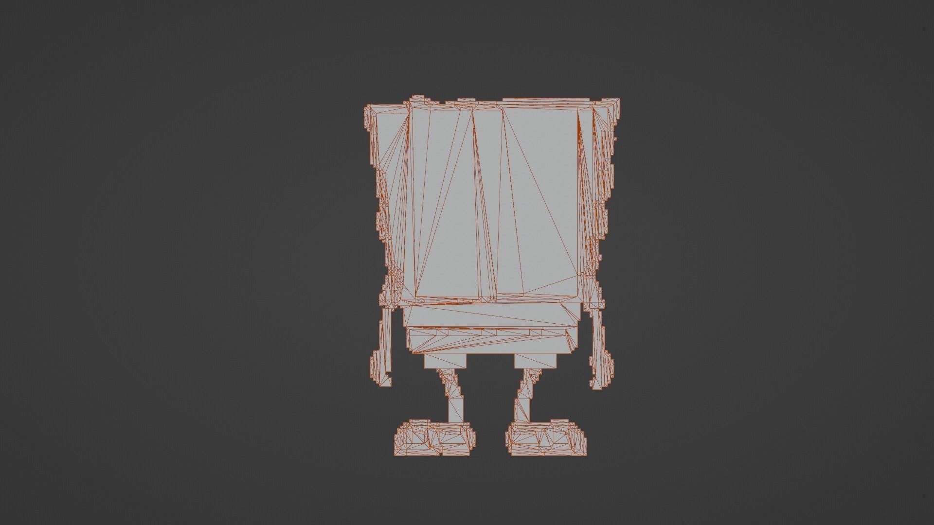 Voxel Spongebob SquarePants Low-poly 3D model_14