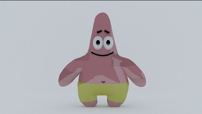 Patrick the star 3D model 3D model