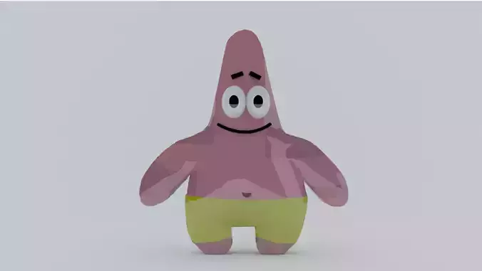 Patrick the star 3D model 3D model