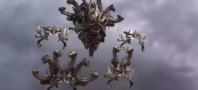 Baroque Mask and Shield Collection 6 