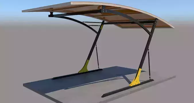 Modern Carport 3D model