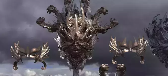 Ancient Greek Mask and Shield Collection 7 