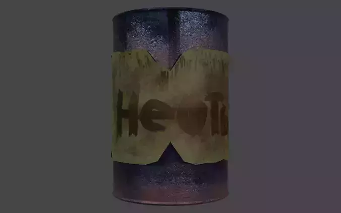 Oil Barrel Free low-poly 3D model