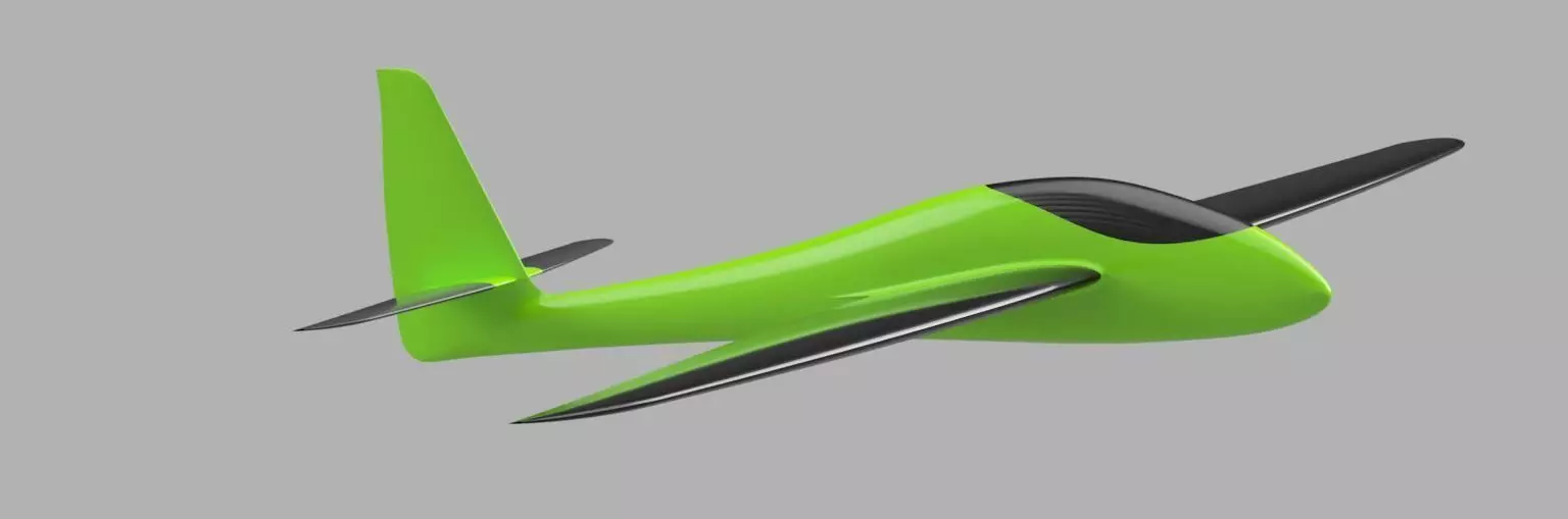 Mini RC Slope Glider 3D print model_0