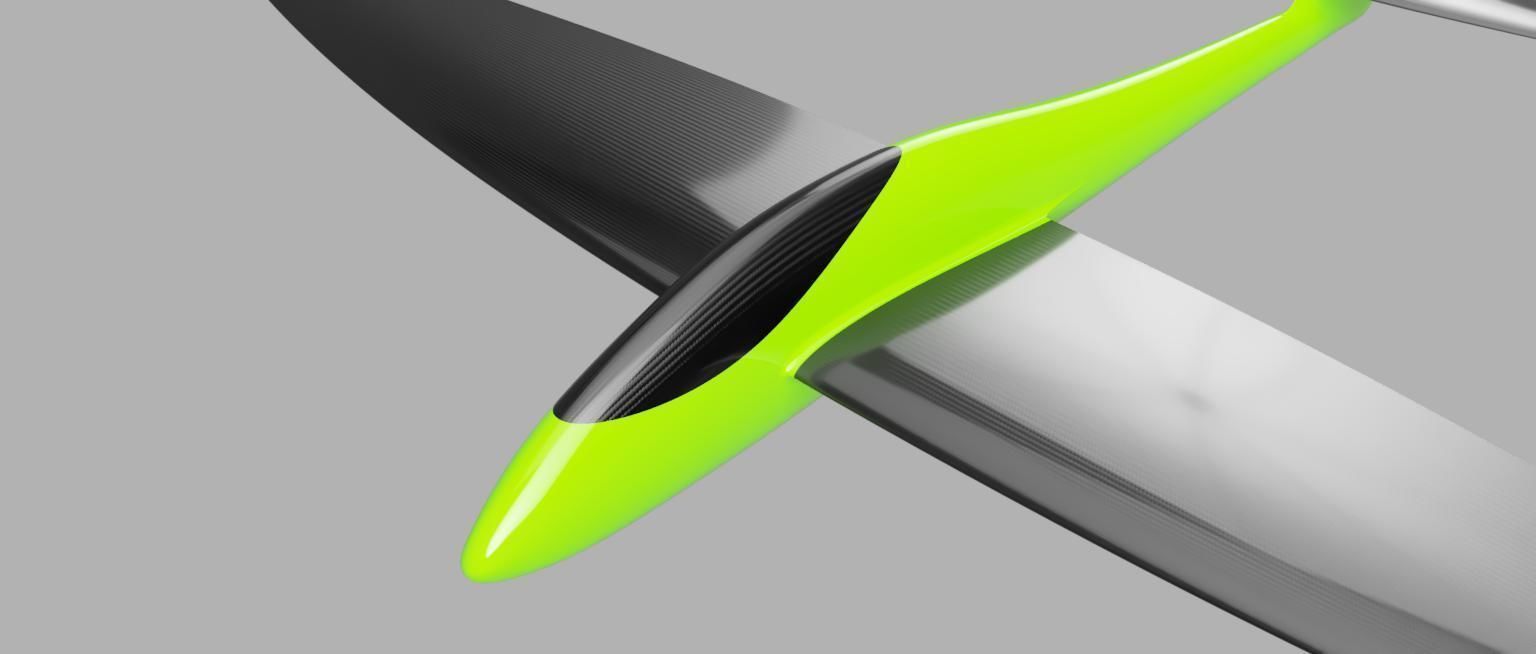 Mini RC Slope Glider 3D print model_2