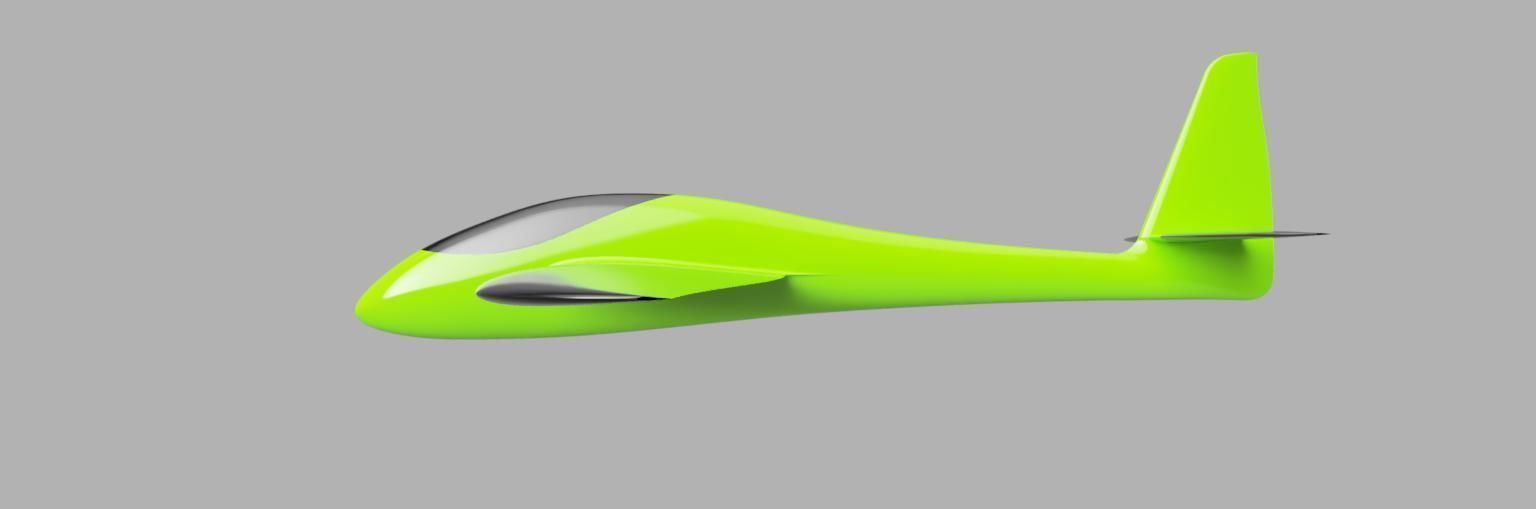 Mini RC Slope Glider 3D print model_5