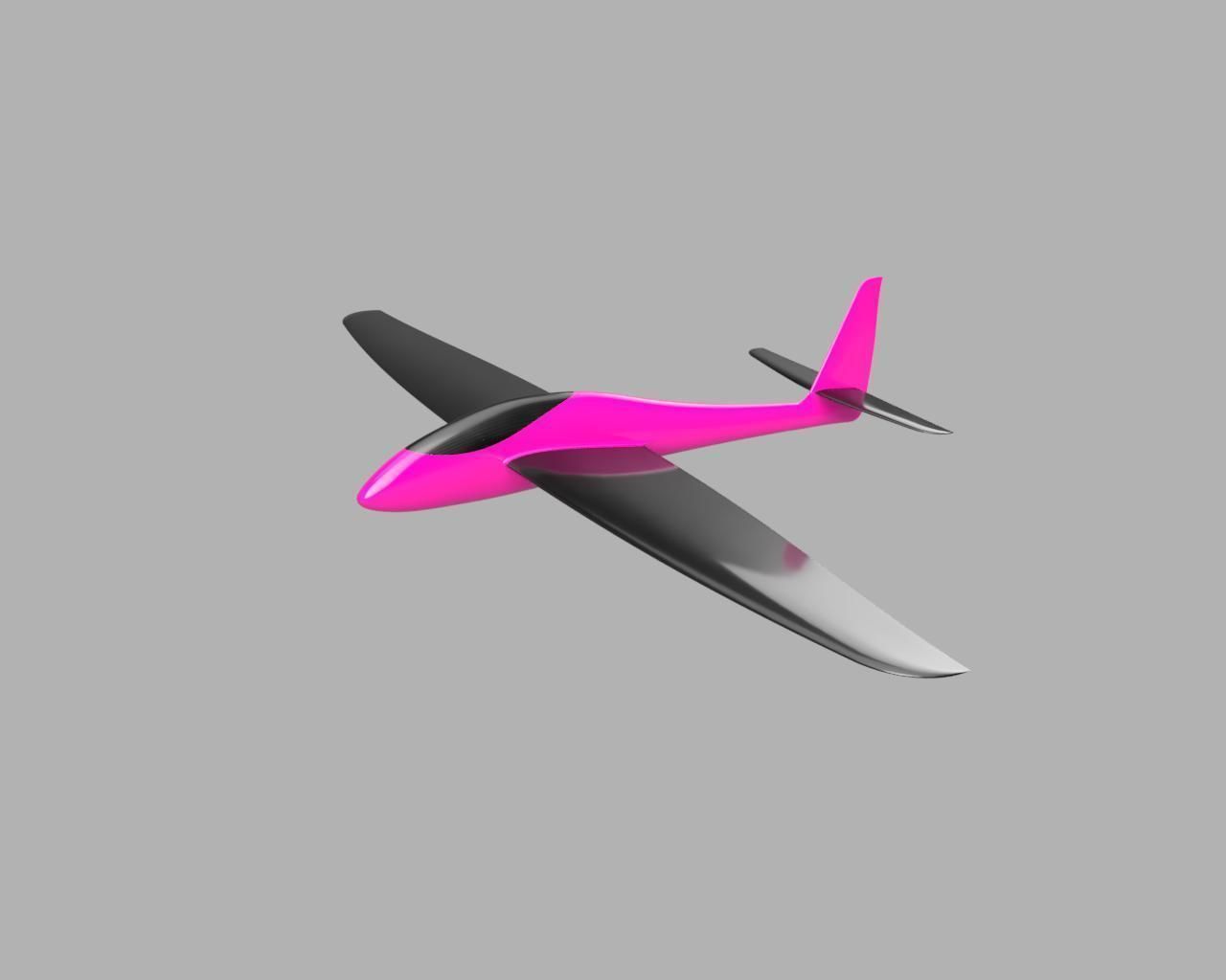 Mini RC Slope Glider 3D print model_9